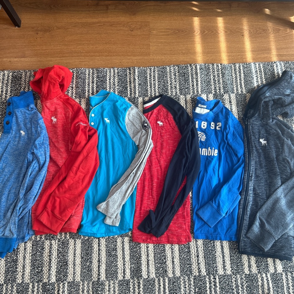Abercrombie Kids boys shirt top jacket lot. Size 15/16 X Large